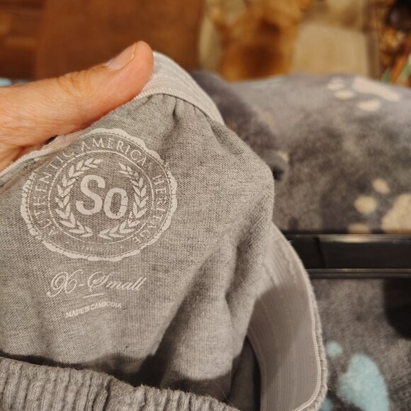 SO Junior's Athletic Louge Pull On Shorts Size XS Cotton Polyester Gray - Picture 6 of 6